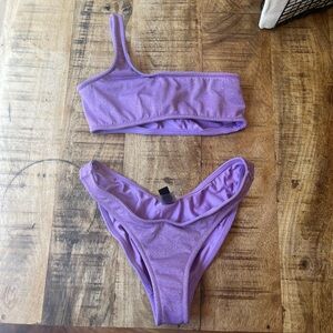 Purple triangl bikini